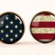 Flaga USA - medalion z łańcuszkiem - Egginegg
