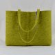 Duża Oliwkowa Torebka z Filcu- Minimalistyczna- NISKA