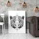 Plakat Skandynawski kot gepard geometryczny 50x70 cm