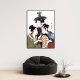 Japonia Plakat Grafika Samurai Gejsza 70x100 B1
