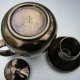 dla singla PRINKNASH fantastyczny zestaw ceramiczny w niesamowitym wręcz kolorze