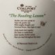 COALPORT - the reading lesson wavecrest studios LiD. Bone china   - KOLEKCJONERSKI TALERZ PORCELANOWY