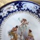 starej daty bardzo duża 30 cm PATERA PORCELANOWY TALERZ Z DZIURKAMI DO ZAWIESZENIA