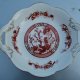 coalport "Indian tree coral" rzadko spotykana szlachetnie porcelanowa patera o orientalizującym, ciekawym zdobieniu.