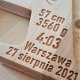 Drewniana metryczka dla dziecka, dziecięca z drewna, prezent na chrzest, narodziny, roczek