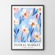 Plakat kolorowe kwiaty - format 40x50 cm