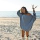 SWETER OVERSIZE ICY  BLUE