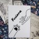 Kociara - haft w ramce (czarna)