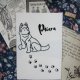 Psiara - haft w ramce (czarna)