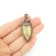 Wisiorek z unakitem wire wrapping
