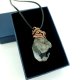 Agat z druzą wisiorek wire wrapping