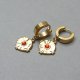 Alloys Collection Coins /Red grappa/ - kolczyki