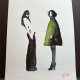 Ilustracja 2 modeli, 30*21cm, Original Akwarela2