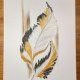 TRYPTYK GLAMOUR "ZŁOTO I CZERŃ" – Nowoczesne Obrazy Strukturalne 90/110x40cm (darmowa dostawa)