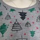 NOWY szary damski longsleeve w choinki bawełna R 38 / 40 Hu98
