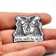 Pin broszka black white czarownice