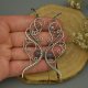 Długie kolczyki labradoryt, stal chirurgiczna, wire wrapping,