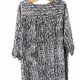 Sukienka plus size wiskoza XXXL czarno-biała