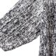 Sukienka plus size wiskoza XXXL czarno-biała