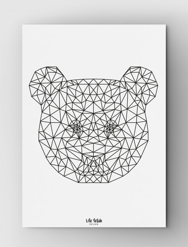 Panda outline A3
