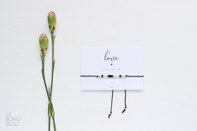 LOVE Morse Code Bracelet
