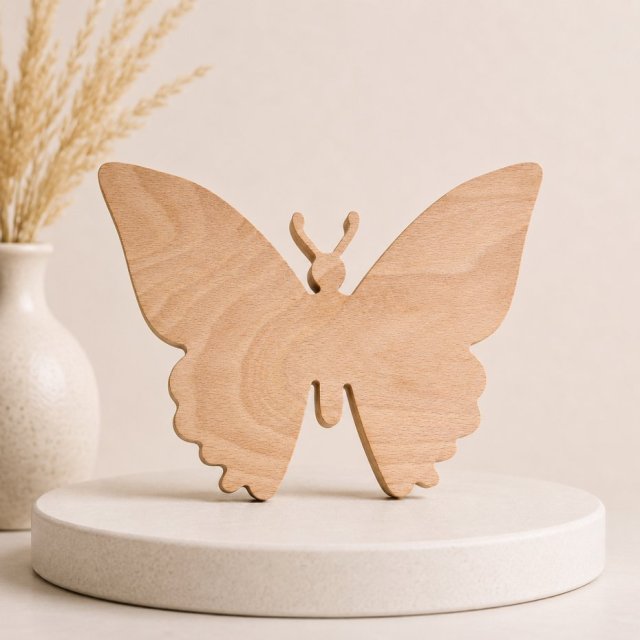 Drewniany MOTYLEK, dekoracje motyl z litego drewna, do pokoju dziecka, przedszkolaka, boho rustykalne dodatki dekoracje