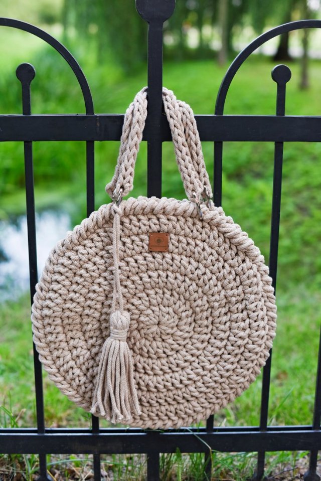 OKRĄGŁA TOREBKA HANDMADE