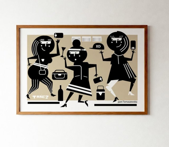 Plakat "Tańcz" 40x50 cm
