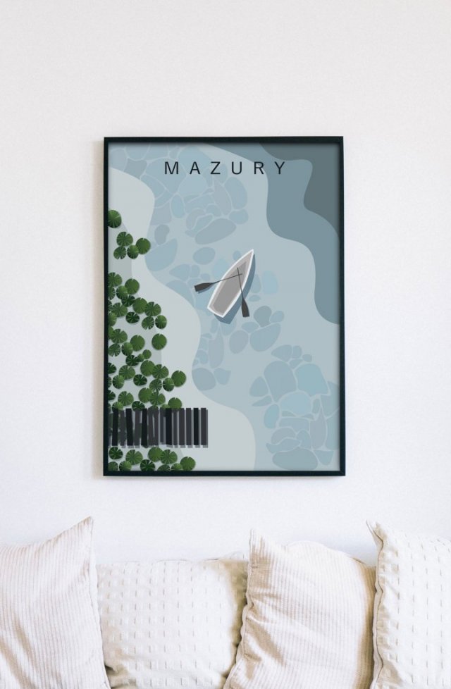 Mazury - plakat B2/ 50 x 70,7 cm