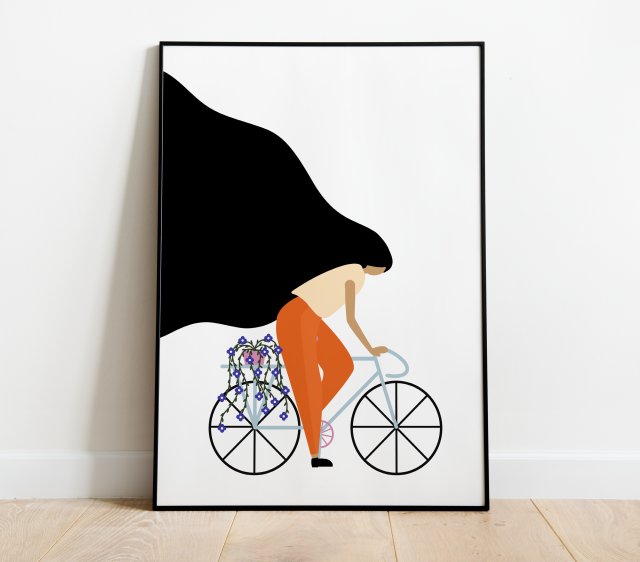 Rower plakat A4