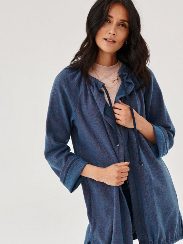 Kardigan AURORA w błękitnym melanżu