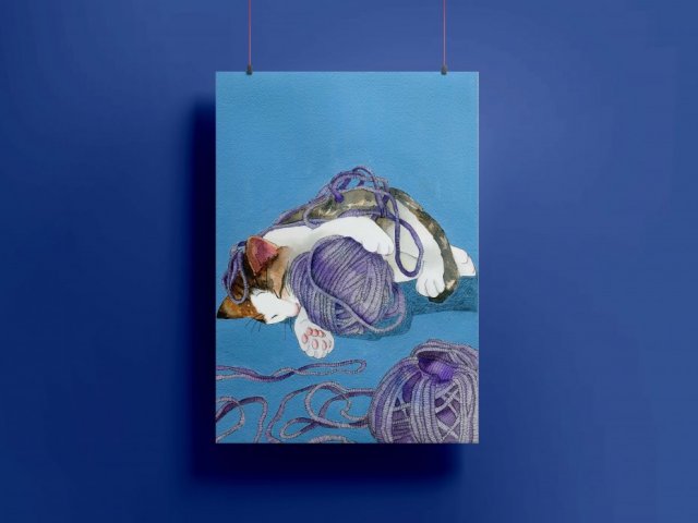 Plakat A3 "Kot"