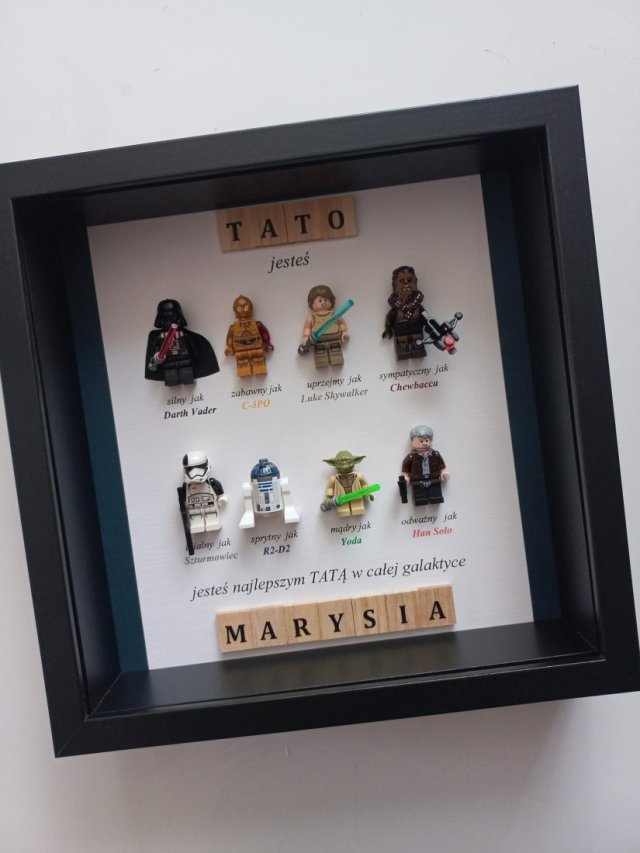 Ramka z okazji dnia Ojca, Chłopaka, Dziadka, urodzin, świąt, walentynki  Star Wars