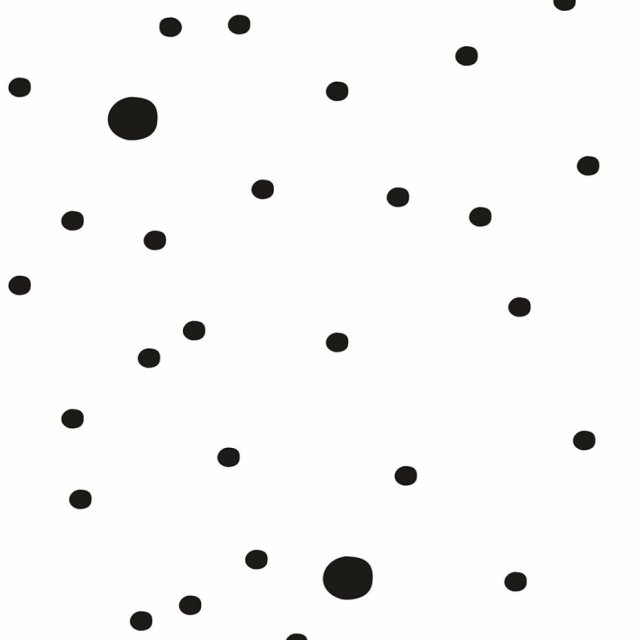 TAPETA DLA DZIECI BLACK DOTS