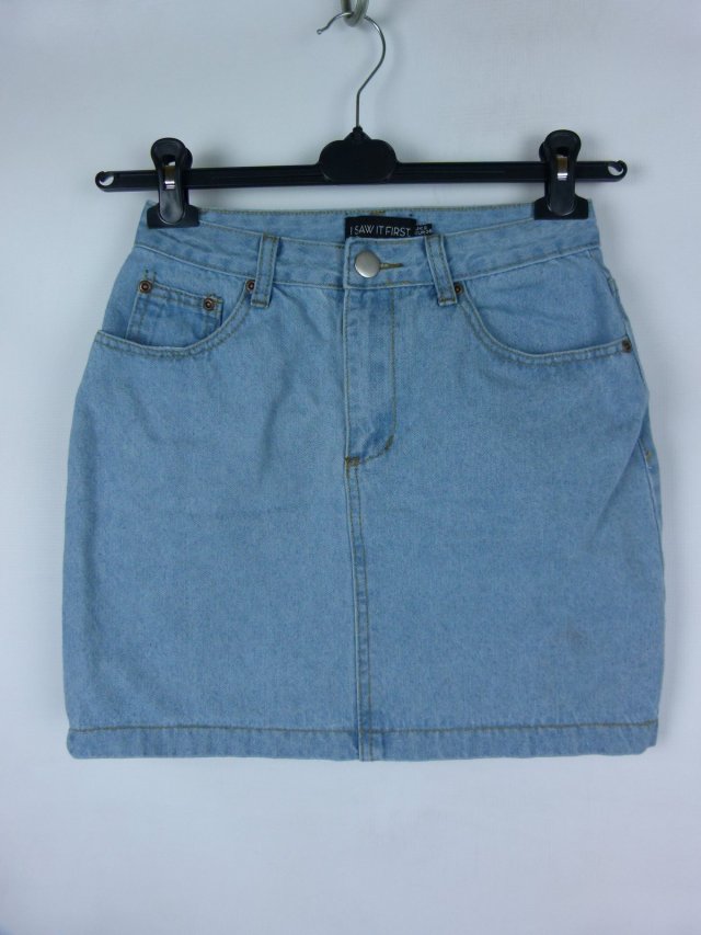 I Saw It First spódnicamini jeans dżins małe S - 8 / 36