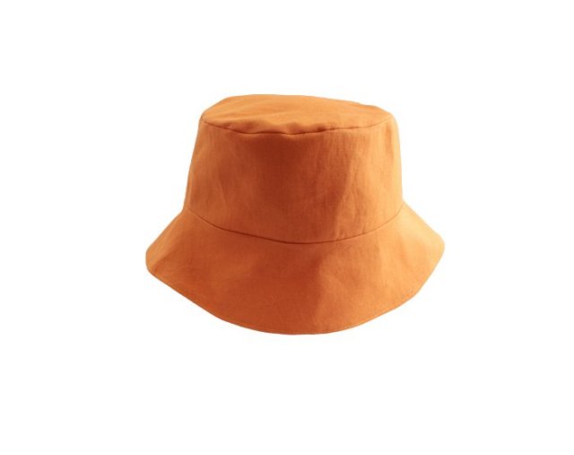 kapelusz kubełkowy czapka rybacka kapelusik pomarańczowy bucket hat