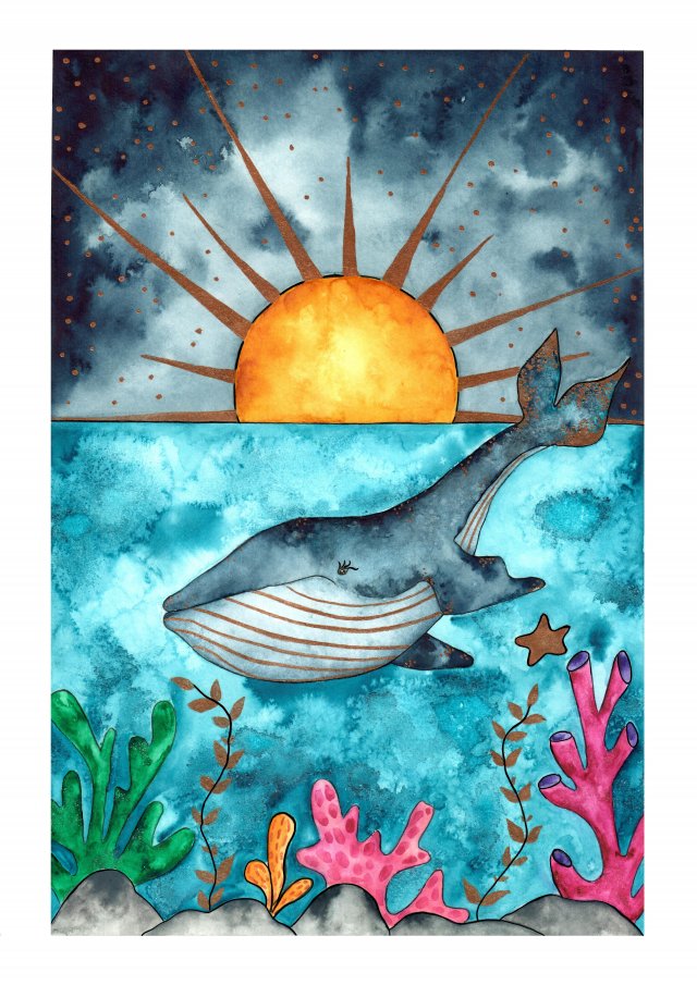 Plakat, ilustracja, akwarela do pokoju dziecięcego