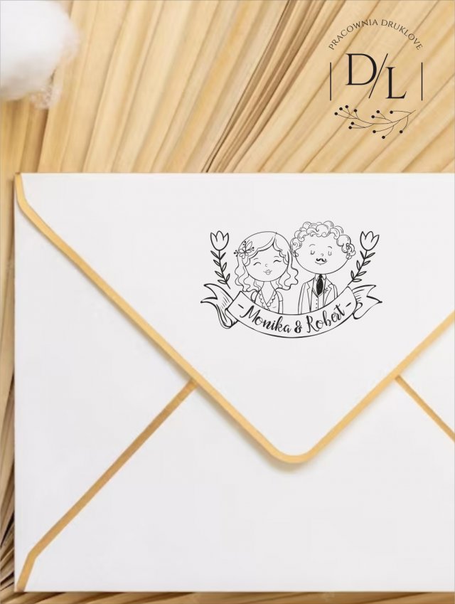 Stempel Ex Libris Exlibris personalizowany Para 2