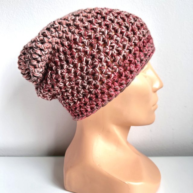 Czapka wełniana 100% Baby Merino Multicolor 4 Unikat - od ręki