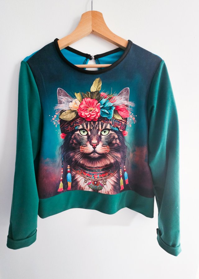 Bluza z printem kota