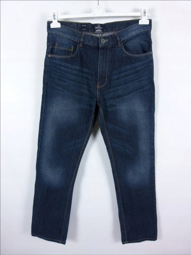 Idustrialize straight jeans spodnie dżins 34 Short / M