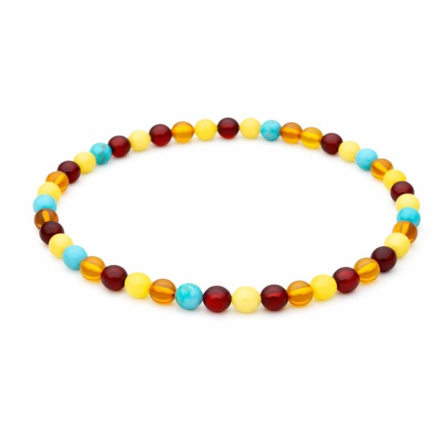 BRANSOLETKA BEADS MULTICOLOR TURKUS