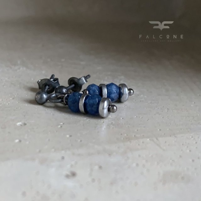 Kolczyki Denim Blue