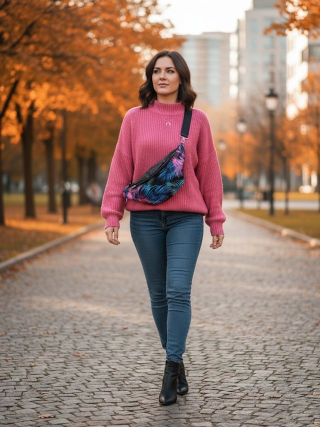 Nerka damska wodoodporna Liście Npik01 -01g
