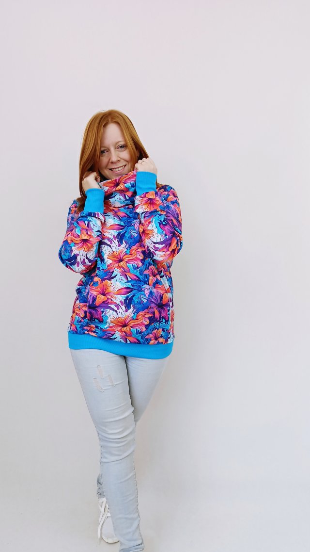 Bluza damska z kominem LILIE