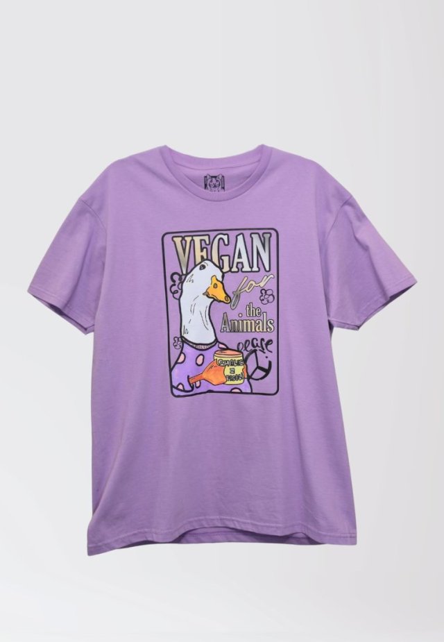 T-shirt - VEGAN GĘŚ SMALEC Z FASOLI (UNISEX L)