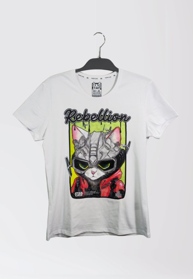 T-shirt REBELLION  Star Wars (DAMSKA M) biały