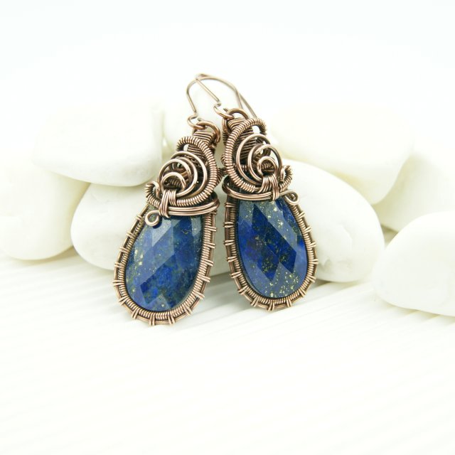 Kolczyki z lapis lazuli