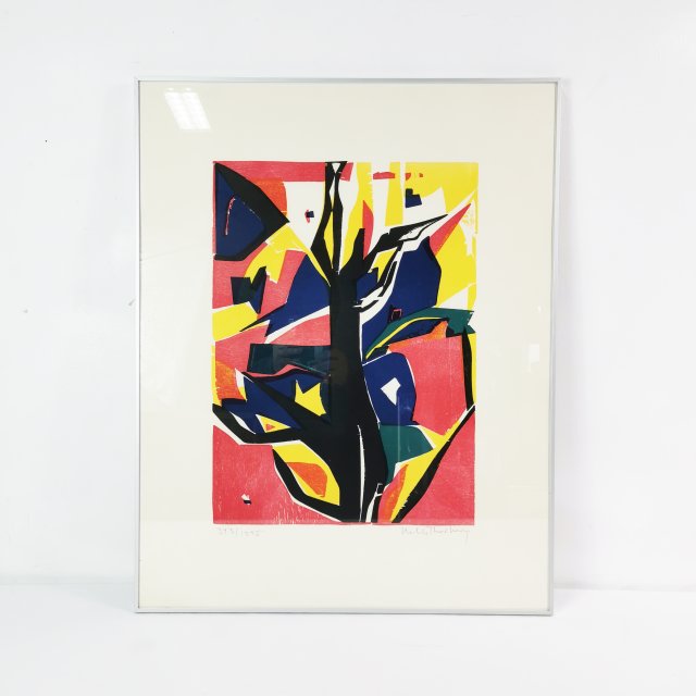Grafika- litografia, Helle Thorborg, Dania lata 60.