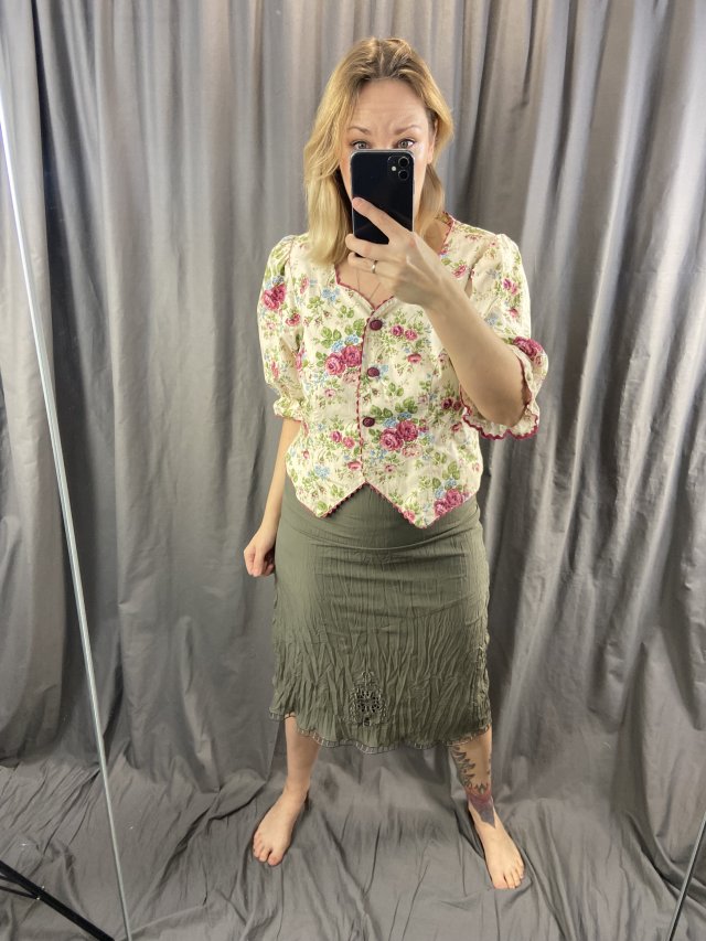 khaki spódnica